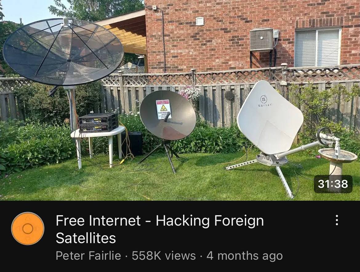Free Internet - Hacking Foreign Satellites Установка для взлома спутников и получения бесплатного интернета на заднем дворе