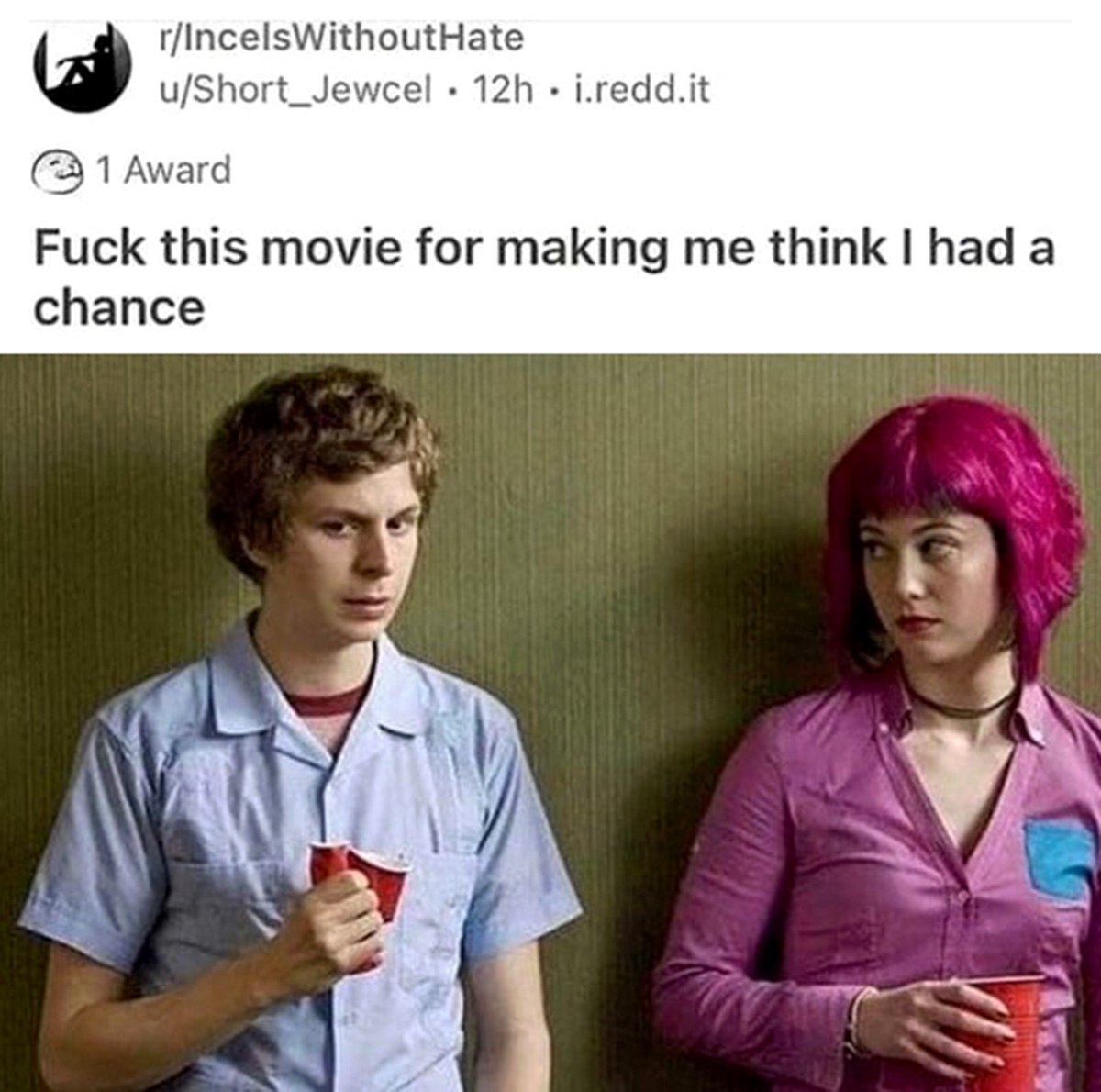 Fuck this movie for making me think I had a chance Скотт Пилигрим против всех мем с текстом «Fuck this movie for making me think I had a chance»