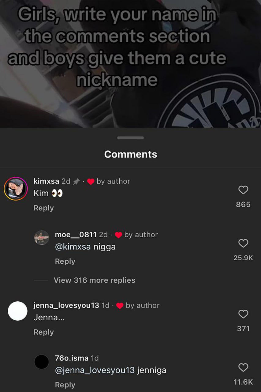 Girls, write your name in the comments section and boys give them a cute nickname Девушки, напишите свои имена в комментариях, а парни дайте им милое прозвище