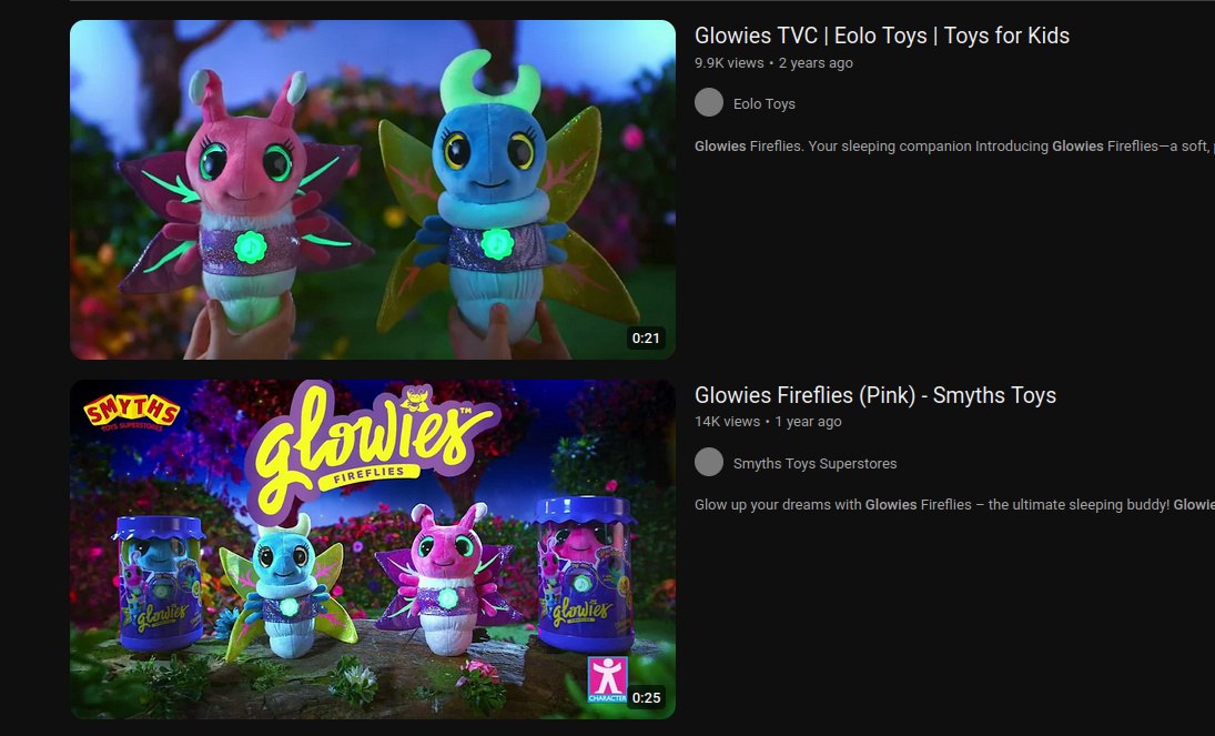 Реклама Glowies Fireflies Реклама игрушек Glowies Fireflies на YouTube