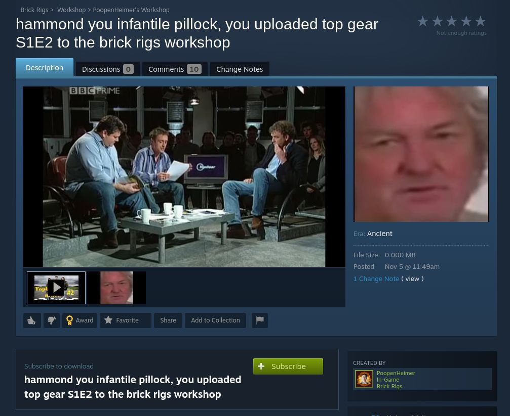 Hammond you infantile pillock, you uploaded top gear S1E2 to the brick rigs workshop Мем с надписью: Hammond you infantile pillock, you uploaded top gear S1E2 to the brick rigs workshop