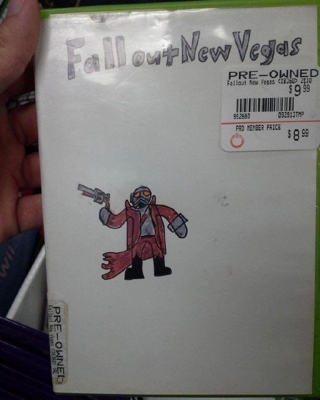 Обложка Fallout New Vegas, нарисованная вручную Мем с обложкой Fallout New Vegas, нарисованной вручную