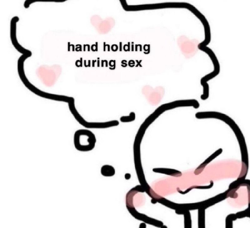Hand holding during sex Милый стикмен с румянцем, который думает о том, как держать руки во время секса