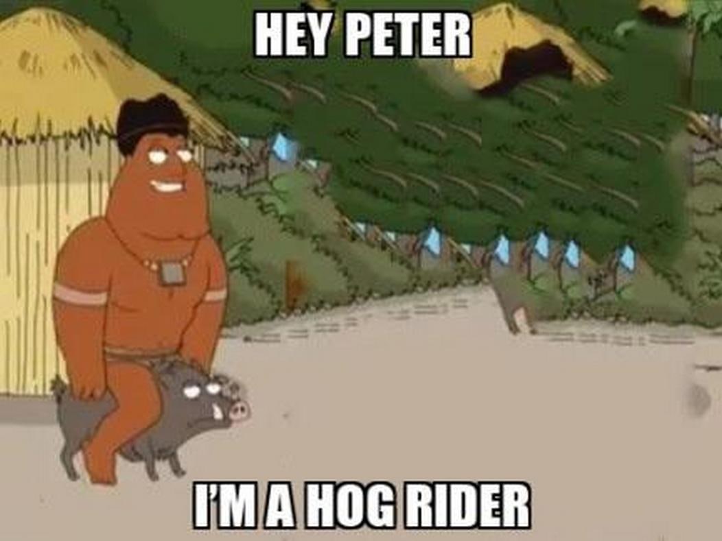 Hey Peter, I'm a hog rider Джером на диком кабане: Hey Peter, I'm a hog rider