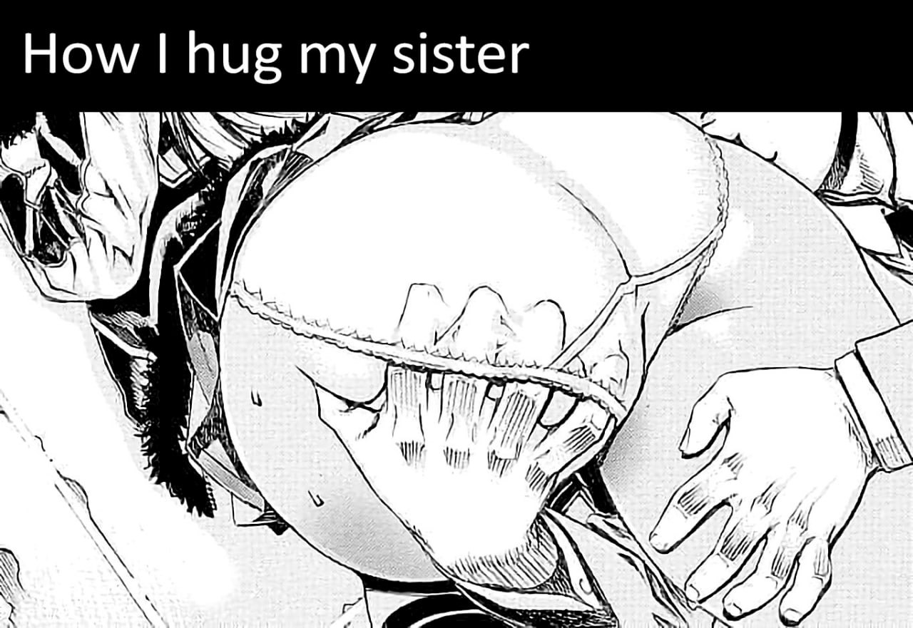 How I hug my sister Как я обнимаю свою сестру