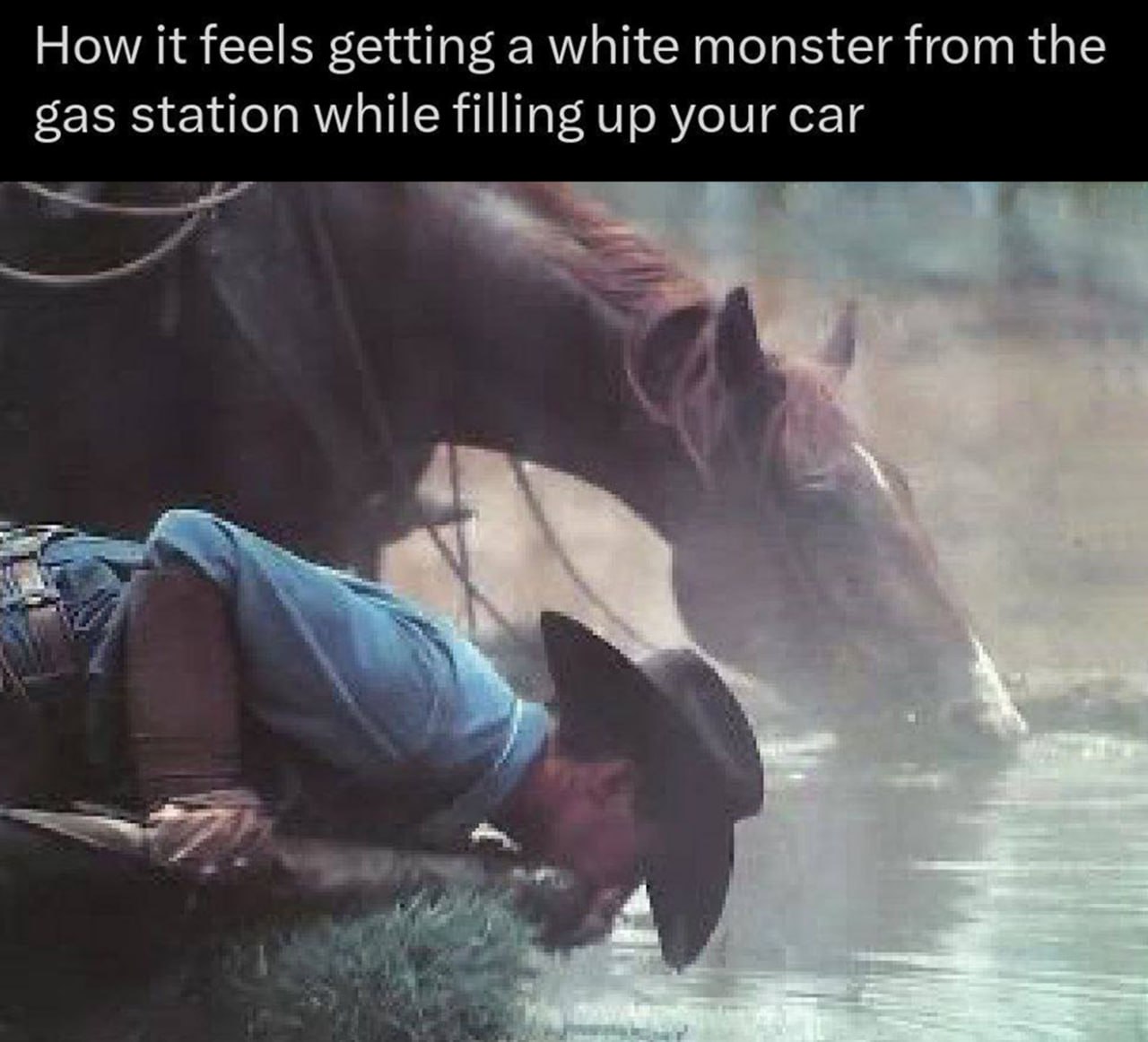 How it feels getting a white monster Как будто пьешь воду из ручья, когда пьешь белый Monster