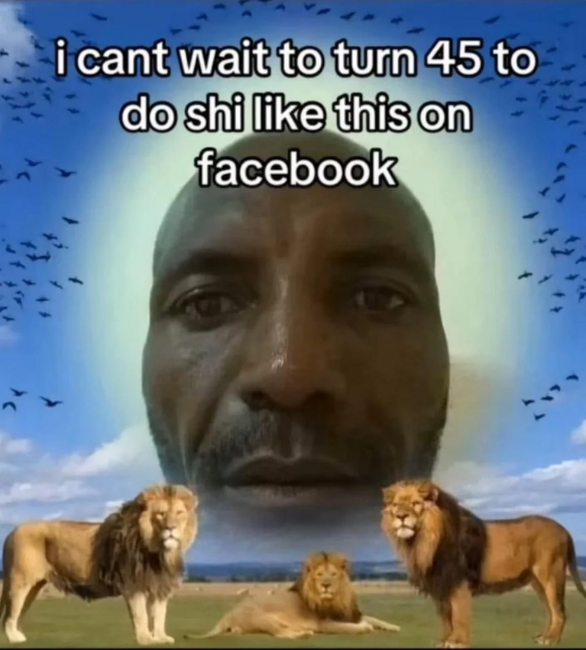 I cant wait to turn 45 to do shi like this on facebook Мем с мужчиной, который хочет в 45 лет делать странные вещи в Facebook