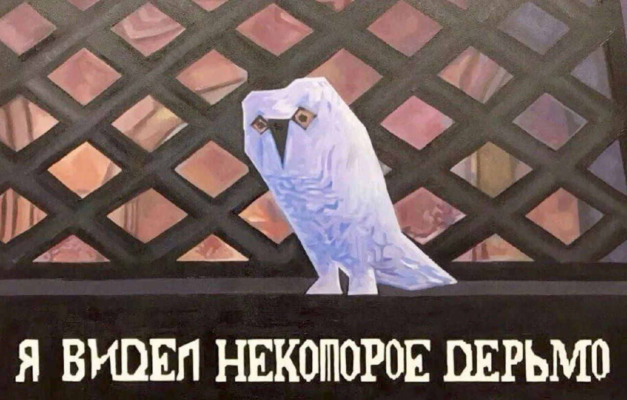 Я видел некоторое дерьмо Мем с совой из серии "Я видел некоторое дерьмо"