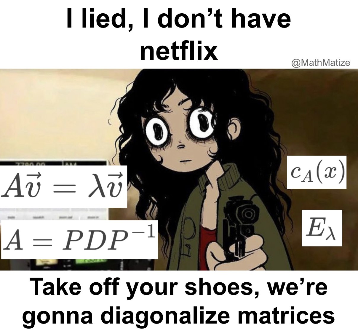 I lied, I don't have netflix I lied, I don't have netflix, мы будем диагонализировать матрицы