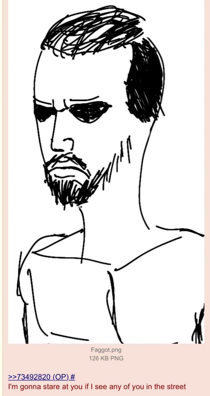 I'm gonna stare at you Мем с нарисованным, слегка безумным мужчиной с бородой, который обещает уставиться на кого-то на улице.