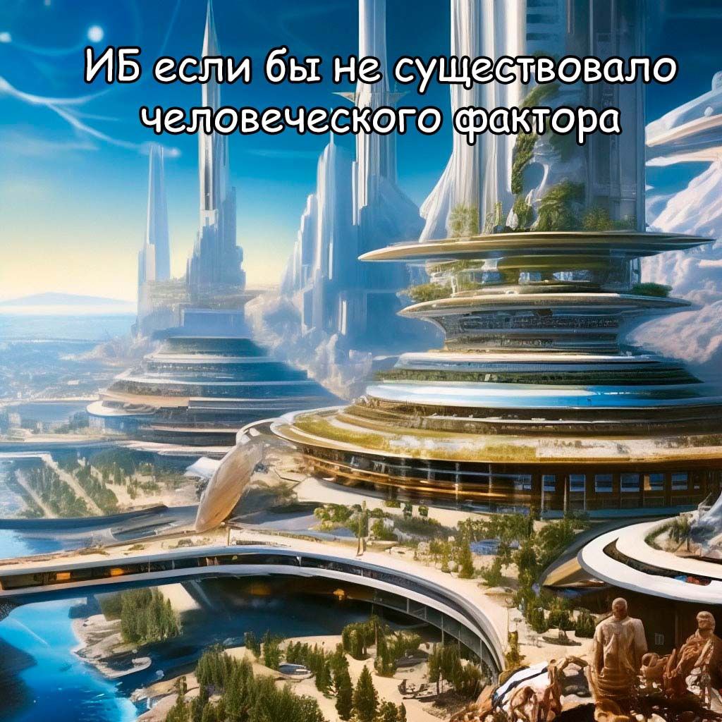 ИБ если бы не существовало человеческого фактора ИБ если бы не существовало человеческого фактора, с футуристическим городом
