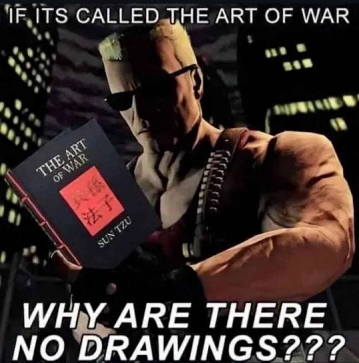 If its called The Art of War Дюк Нюкем с книгой «Искусство войны»