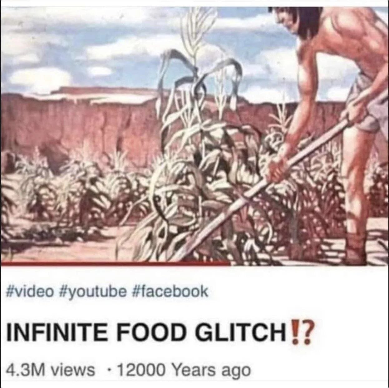 Первобытный человек возделывает землю — «Infinite Food Glitch!?», или бесконечная еда 12 000 лет назад.
