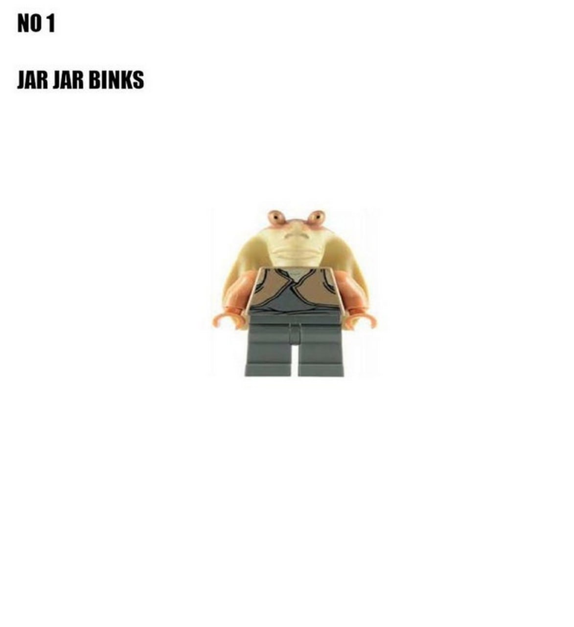 Jar Jar Binks Мем с фигуркой Лего Джа-Джа Бинкса из "Звёздных войн"
