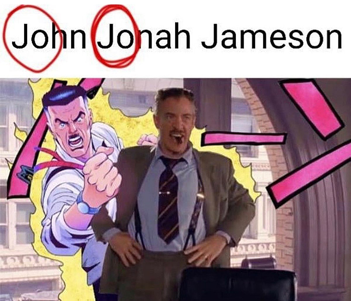 John Jonah Jameson Мем с Джоном Джоной Джеймсоном.