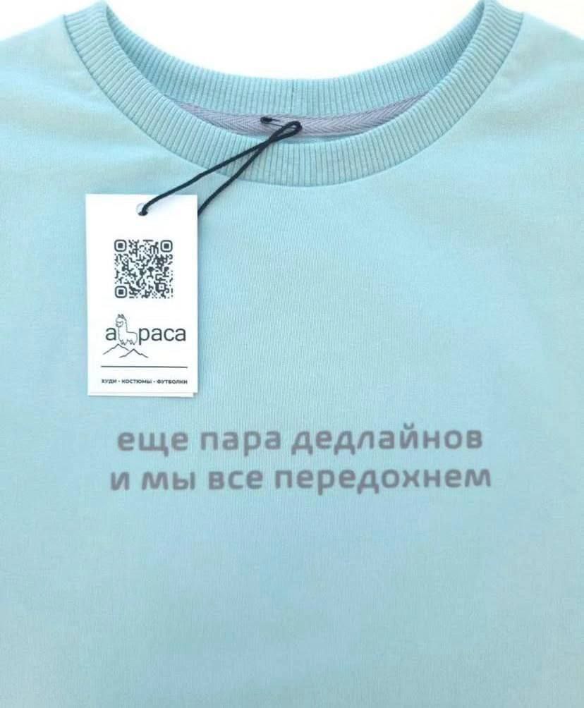 Еще пара дедлайнов и мы все передохнем Мем с надписью на толстовке «Ещё пара дедлайнов, и мы все передохнем»