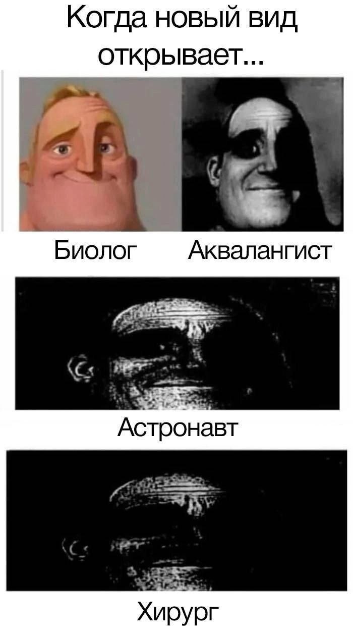 Когда открыл новый вид Когда открыл новый вид, и вот что из этого вышло