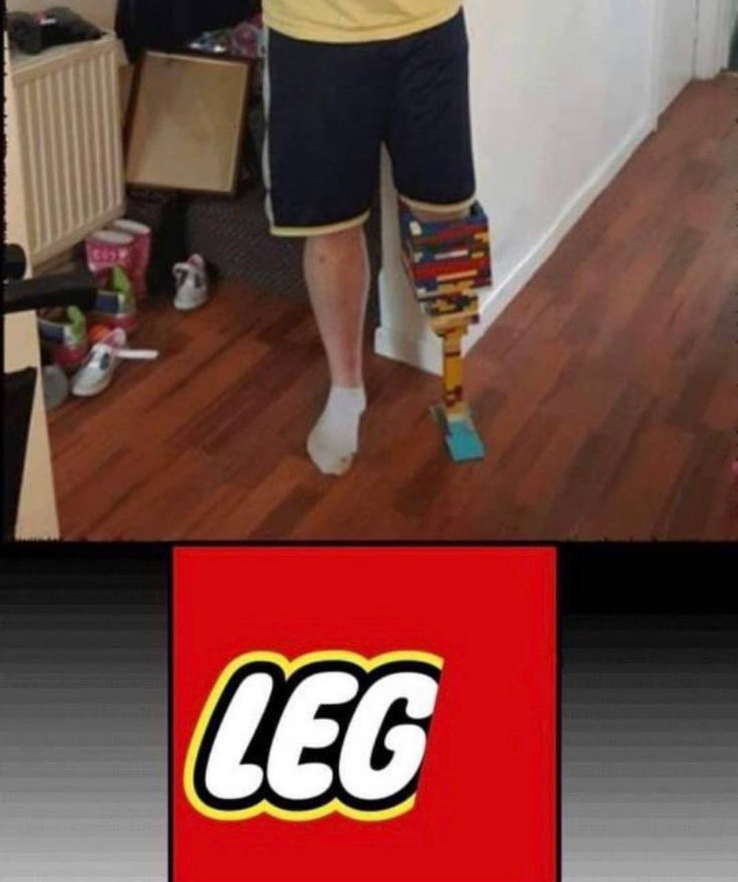 Leg Lego Мем с протезом ноги из Лего