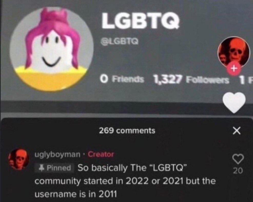Профиль с ником LGBTQ существовал ещё в 2011 году, хотя сообщество появилось значительно позже.