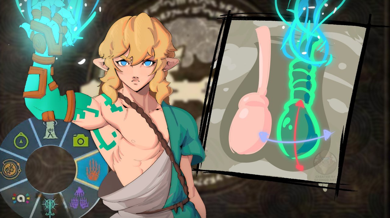 Link с эрекцией Link с эрекцией из игры The Legend of Zelda: Tears of the Kingdom