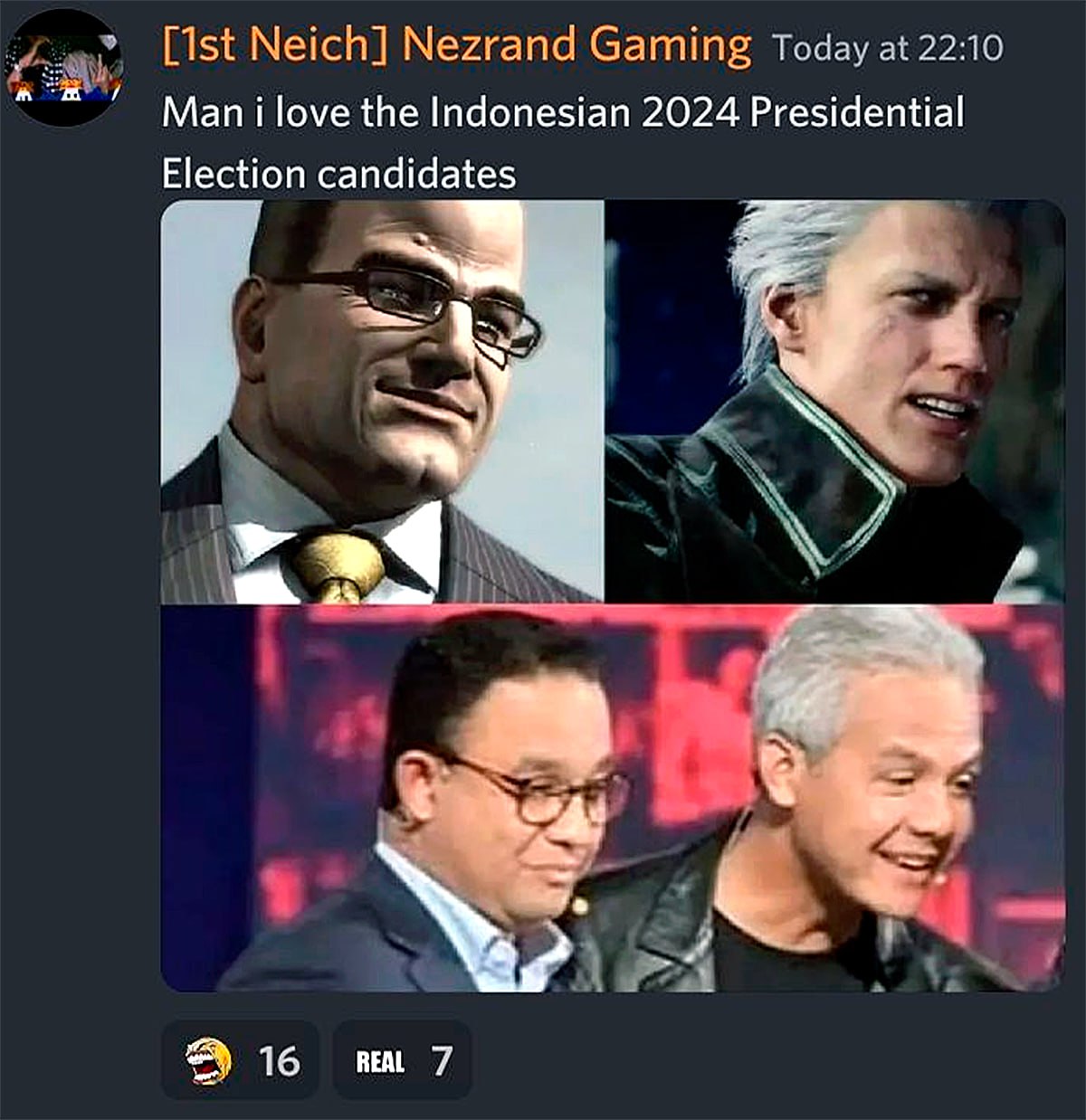 Man i love the Indonesian 2024 Presidential Election candidates Мем про кандидатов в президенты Индонезии 2024 года, сравниваемых с персонажами из видеоигр.