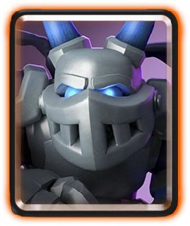 Мега миньон из Clash Royale Персонаж Мега миньон из игры Clash Royale крупным планом