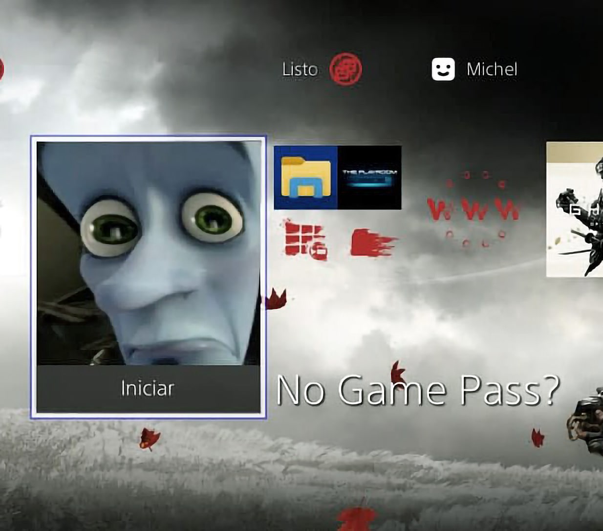 Мегамозг No Game Pass Мем с Мегамозгом и надписью No Game Pass?