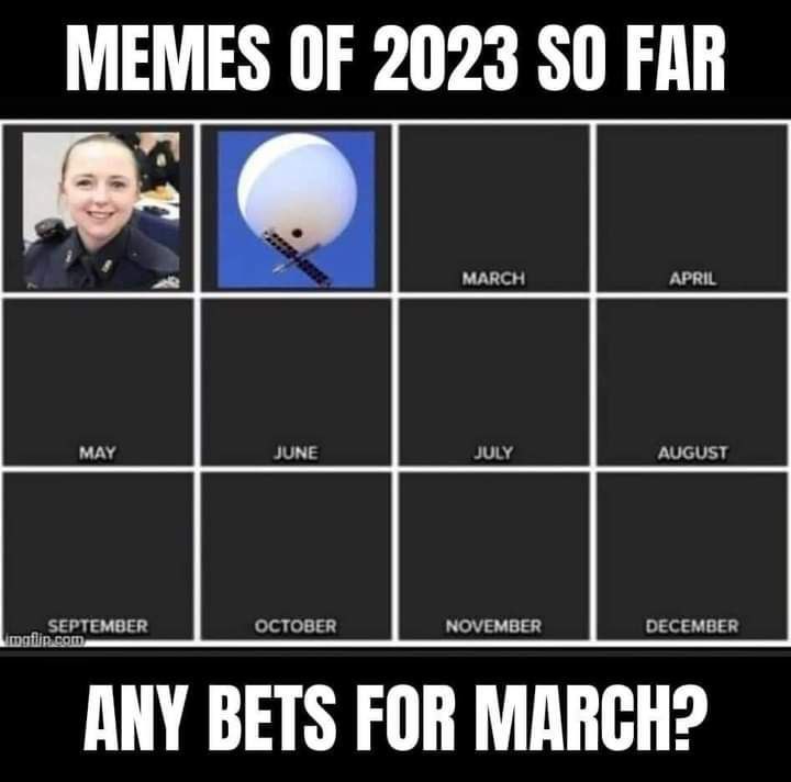 Мемы 2023 года Мемы 2023 года на данный момент с девушкой в форме и воздушным шаром