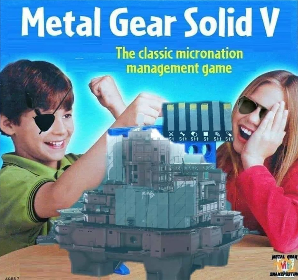 Metal Gear Solid V для детей Дети играют в Metal Gear Solid V как в настольную игру