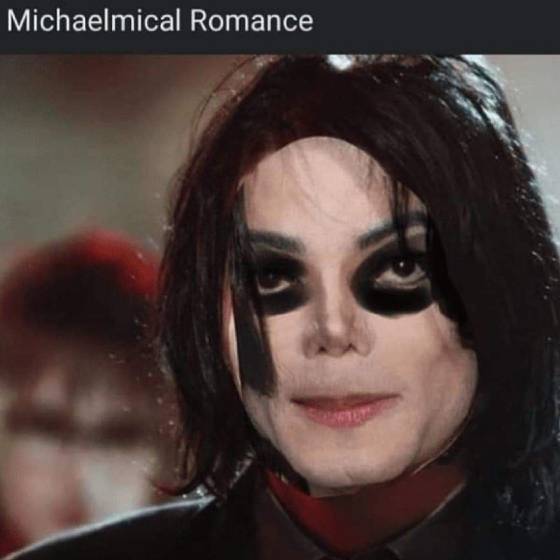 Michaelmical Romance Майкл Джексон в образе Джерарда Уэя из My Chemical Romance