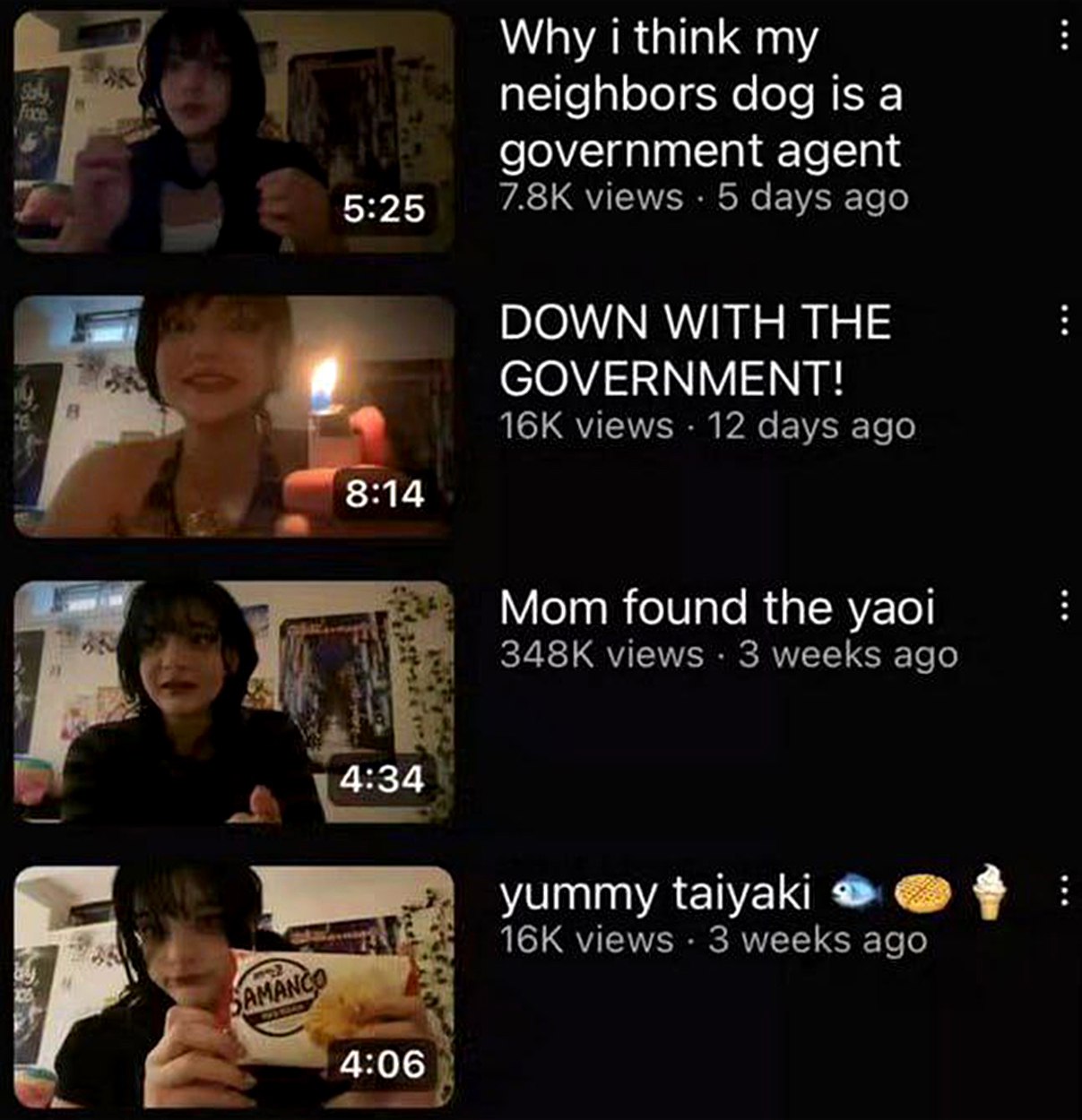 Mom found the yaoi Мем с ютуб-видео, на которых девушка говорит о собаке-агенте, яое и тайяки