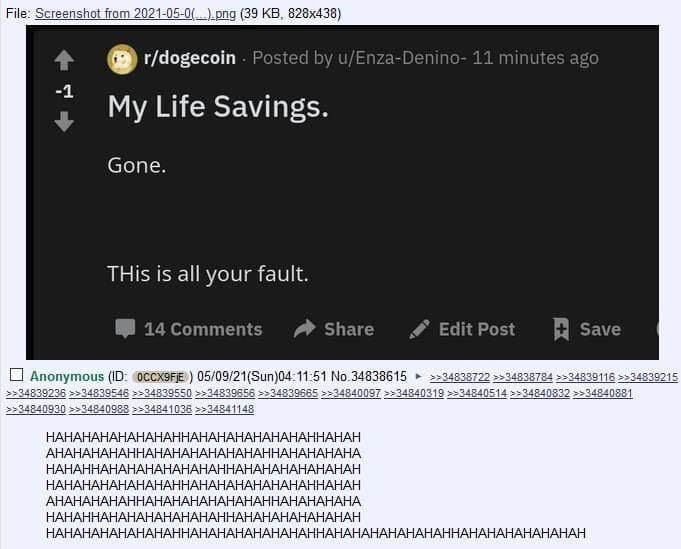 My life savings. Gone Мои сбережения исчезли, это всё ваша вина