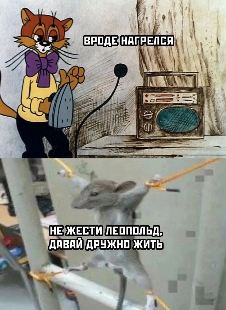 Не жести, Леопольд Мем с котом Леопольдом и мышью
