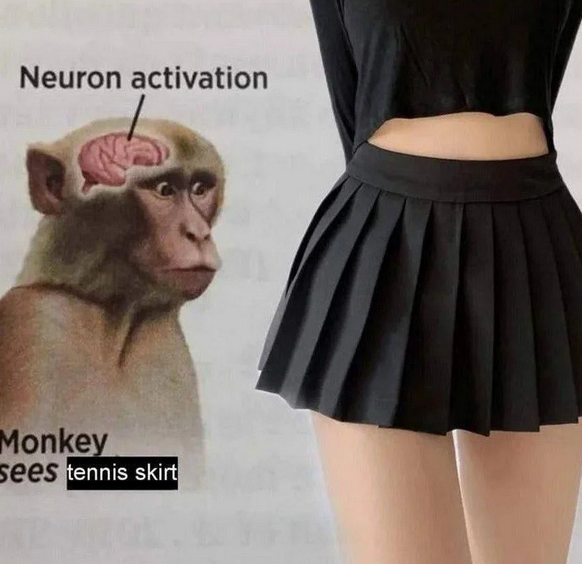 Neuron activation Активация нейрона при виде теннисной юбки
