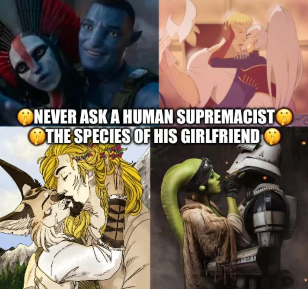 Никогда не спрашивайте человеческого супремасиста о виде его девушки