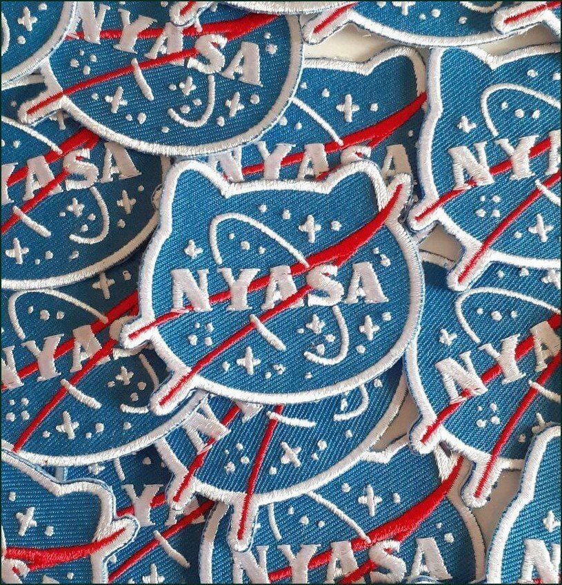 NYASA Нашивка NYASA в виде кошачьей головы