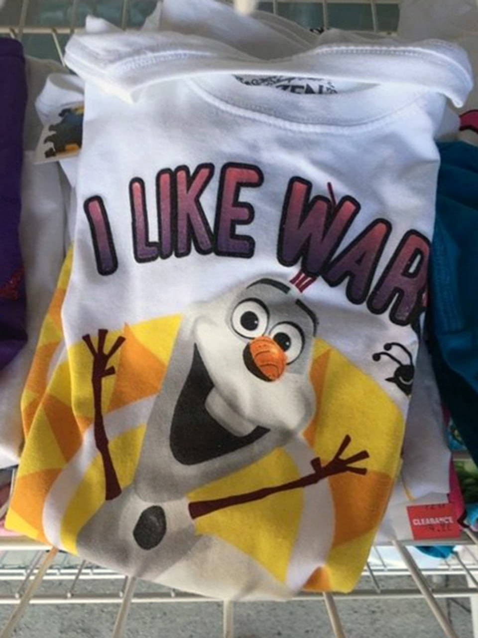 Олаф «I LIKE WAR» Футболка с Олафом «I LIKE WAR»