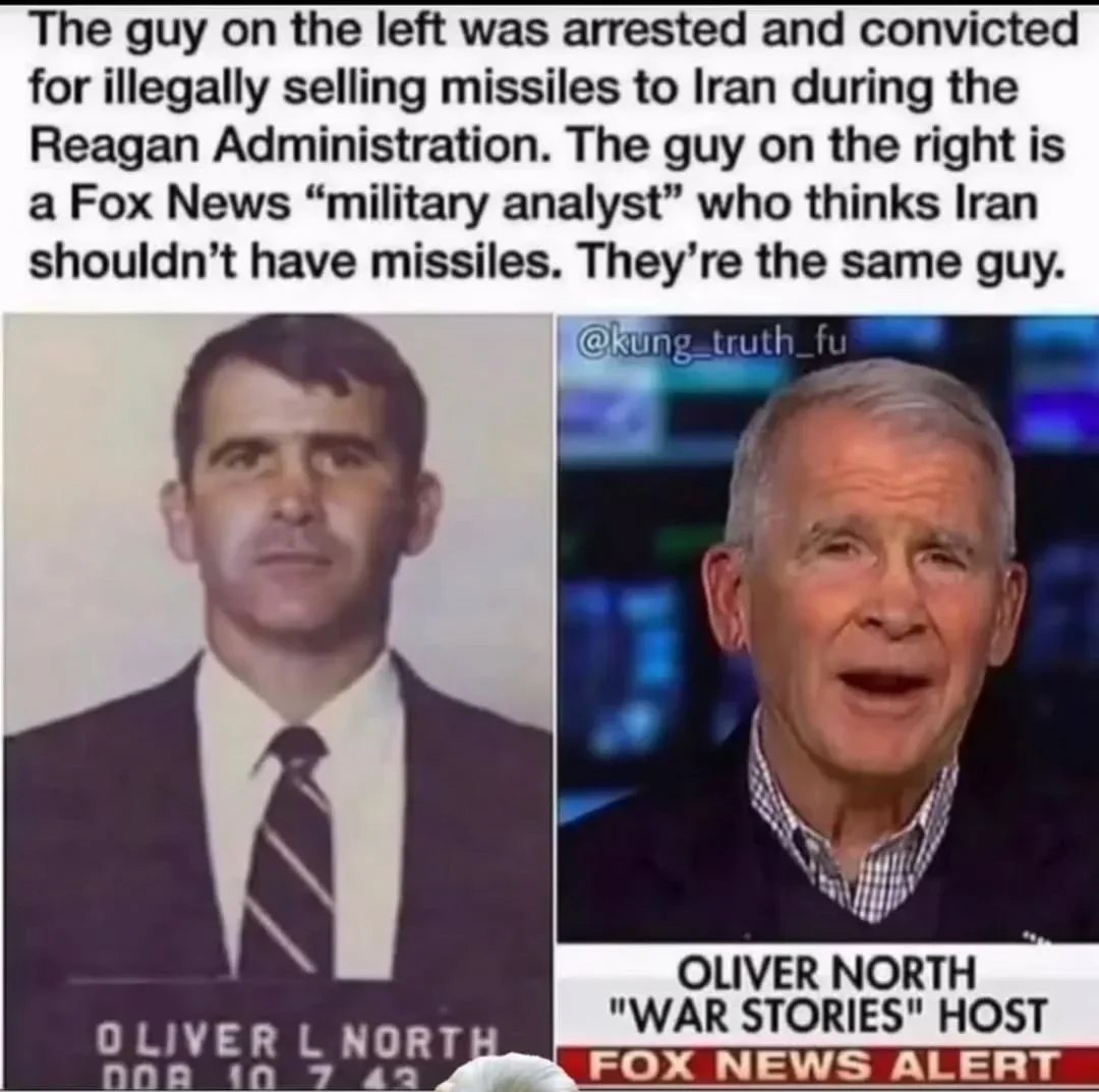 Оливер Норт: The same guy Оливер Норт: От продавца ракет до критика Ирана на Fox News