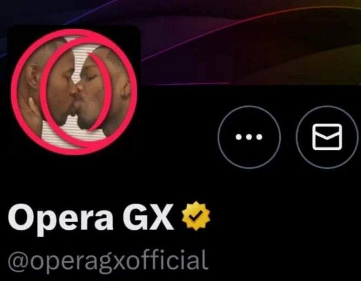 Opera GX целующиеся мужчины Профиль Opera GX с целующимися мужчинами на аватаре