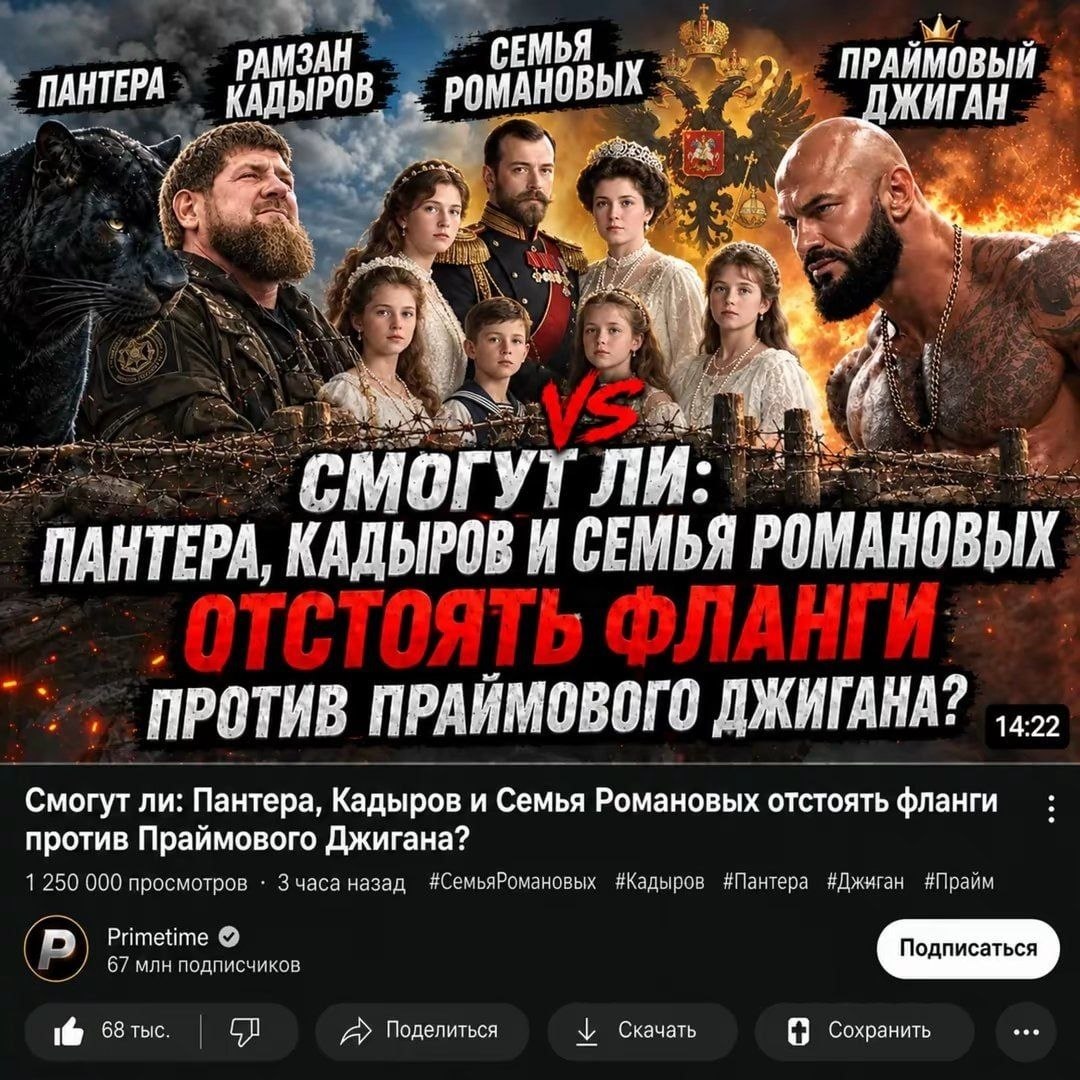 Пантера, Рамзан Кадыров и семья Романовых против Праймового Джигана в эпичном шуточном противостоянии