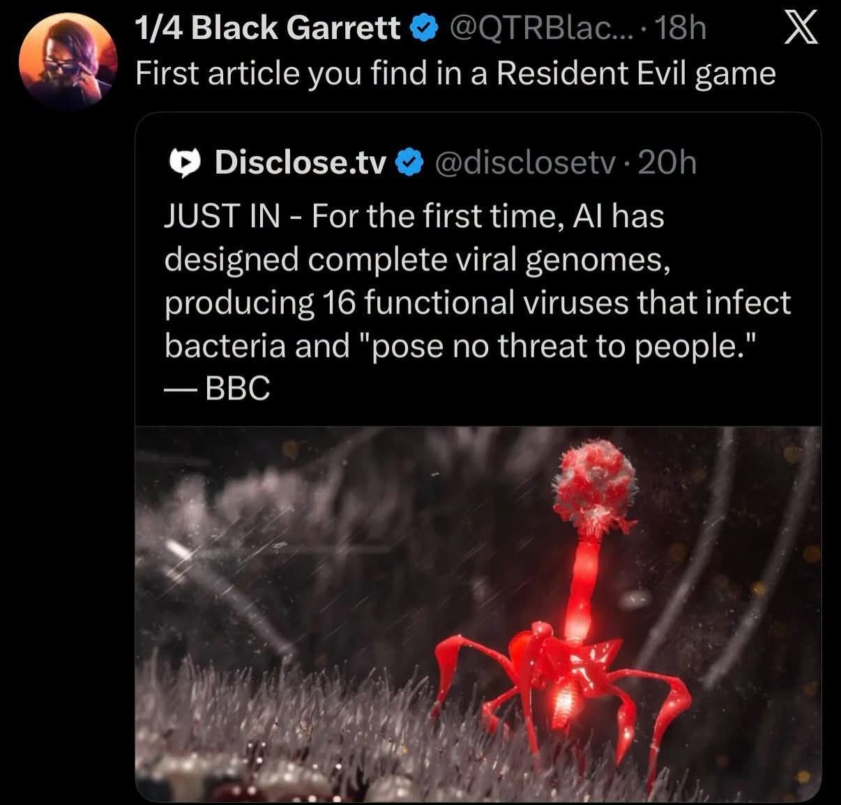 Первый предмет, который вы находите в Resident Evil, после новости о вирусах, созданных искусственным интеллектом