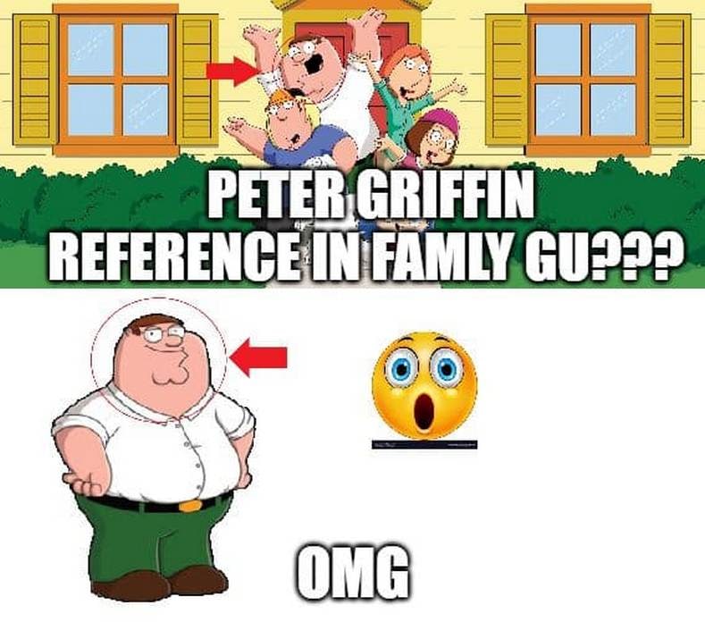 Отсылка на Питера Гриффина в Family Guy Отсылка на Питера Гриффина в Family Guy