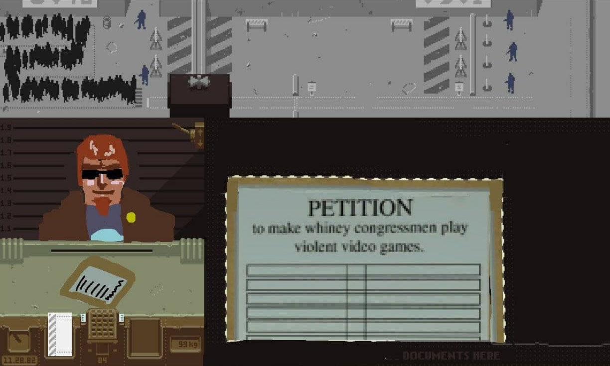 Petition to make whiney congressmen play violent video games Петиция за то, чтобы конгрессмены играли в жестокие видеоигры из игры Postal 2.