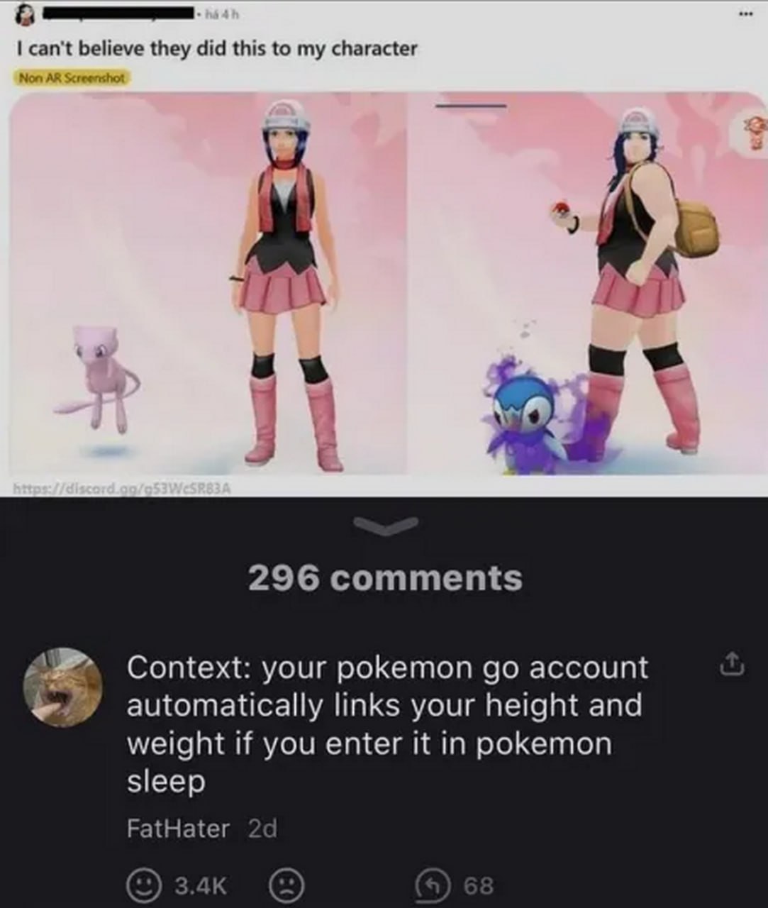 Персонаж из Pokémon Go набрал вес Персонаж из Pokémon Go полнеет из-за синхронизации данных из Pokémon Sleep.