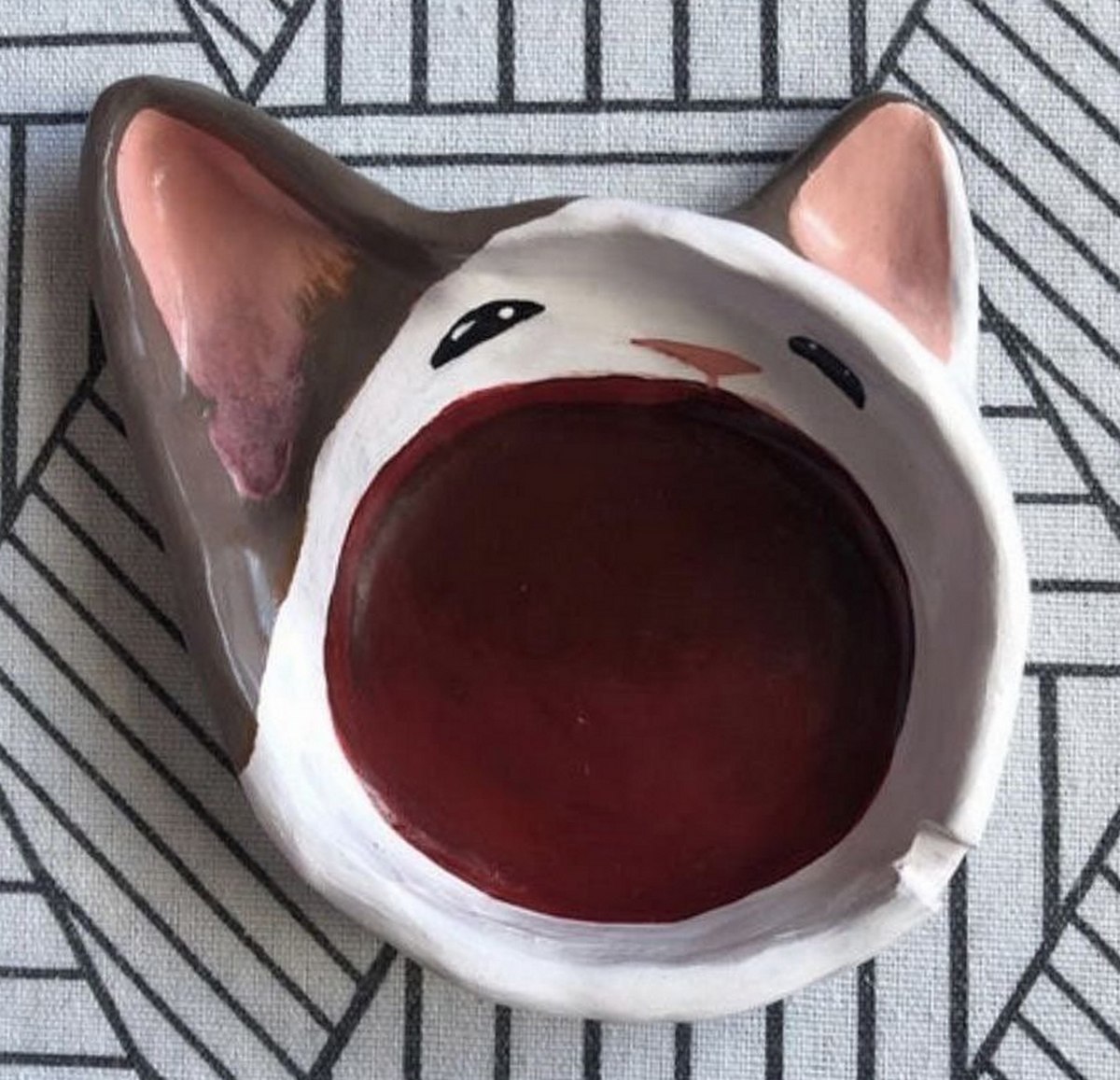 Пепельница Pop Cat Пепельница в виде кота с открытым ртом