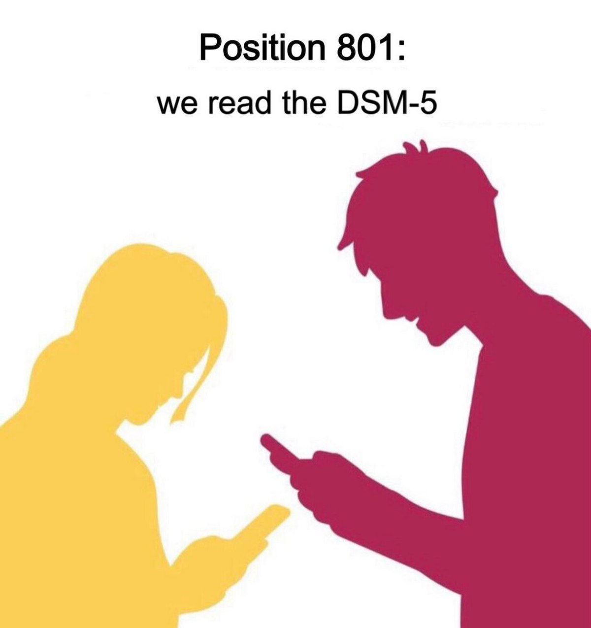 Position 801: we read the DSM-5 Мем про позицию 801 и чтение DSM-5