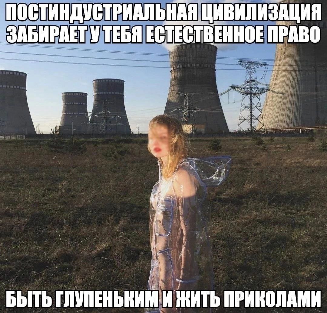 Постиндустриальная цивилизация забирает у тебя естественное право Постиндустриальная цивилизация забирает у тебя естественное право быть глупеньким и жить приколами