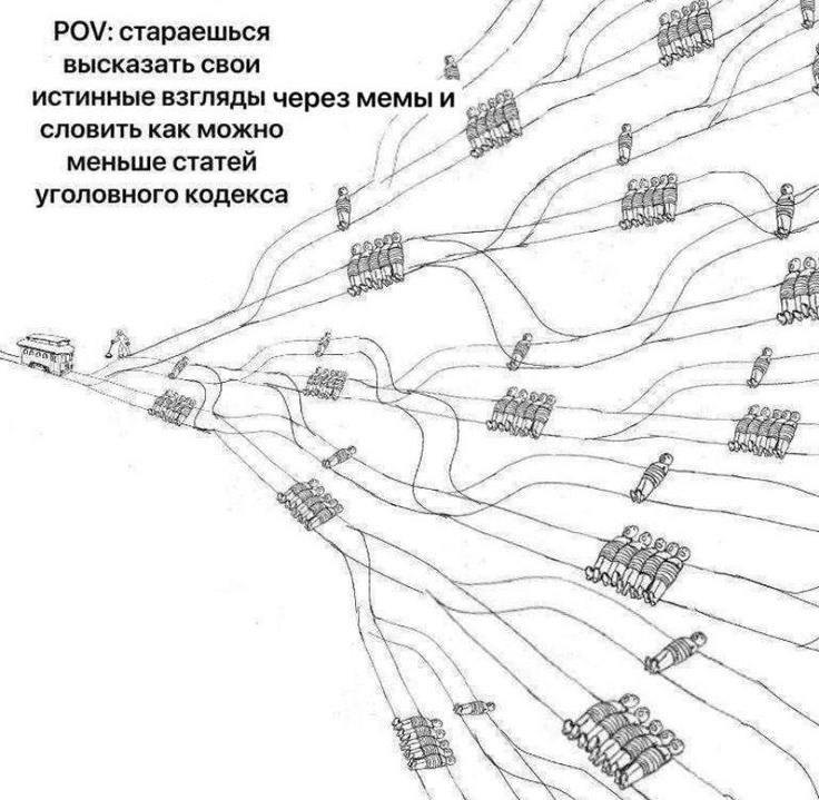 Мем POV стараешься высказать свои истинные взгляды Мем, где человек старается высказать свои истинные взгляды через мемы, избегая статей уголовного кодекса.