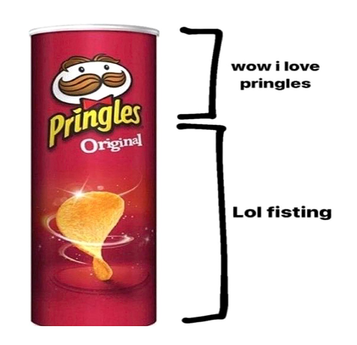 Мем про Pringles и фистинг Прикол про банку Pringles и фистинг