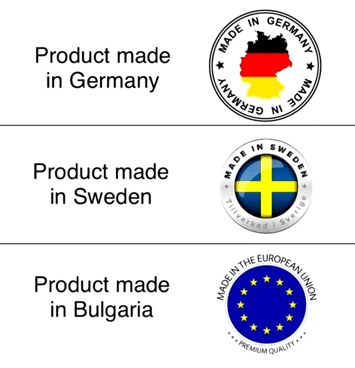 Product made in Bulgaria Мем про надпись "Product made in Bulgaria" на упаковке
